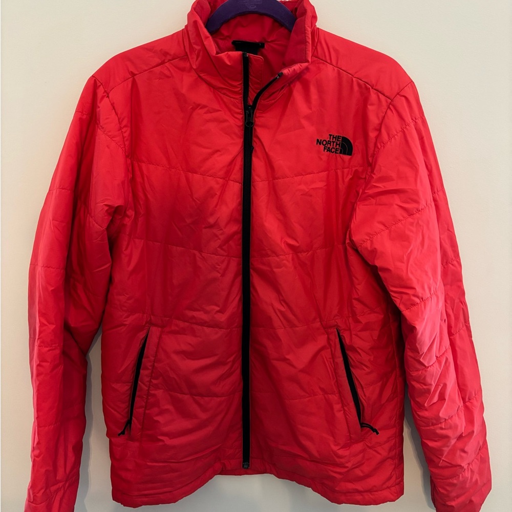 The North Face Men's Vibrant Red Puffer Jacket
